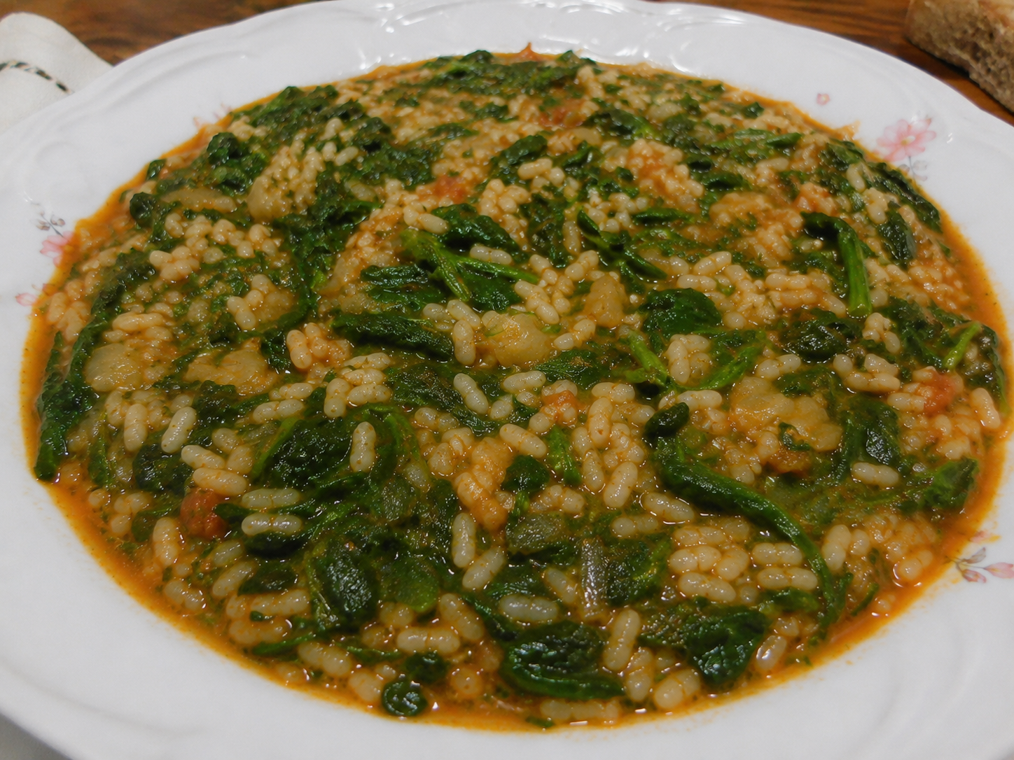 Spinach rice