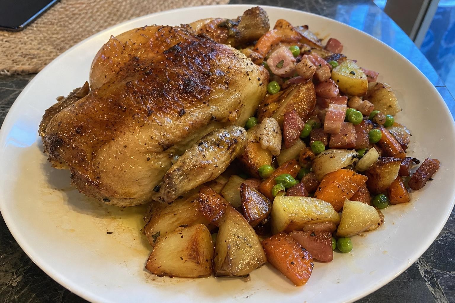 One-Pan Roast Chicken Dinner